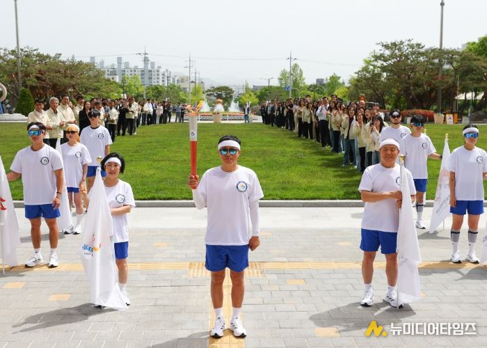 제64회 충북도민체육대회 성화, 충주에서 힘찬 출발