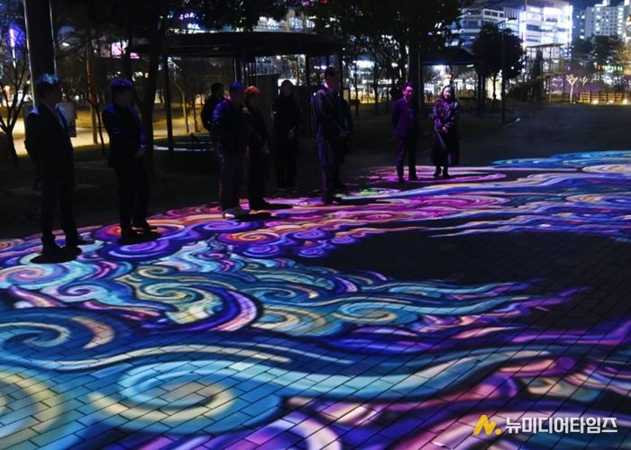 유가읍 중앙공원 미디어아트