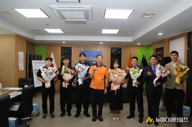 천안서북소방서,‘심정지 환자 살린 시민 7명에 소방서장 표창 수여