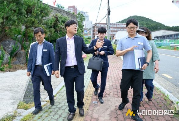 변광용 거제시장, 옥포고 주변 통학환경 점검