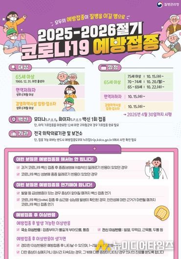 속초시, 10월 15일부터 코로나19 무료 예방접종 시작