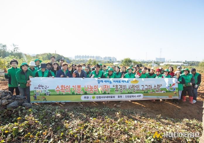 수확의 기쁨, 나눔의 시작! 휴경지 고구마 수확