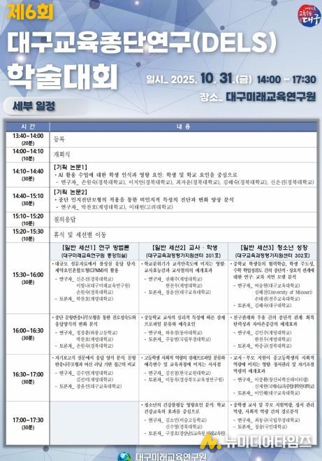‘제6회 대구교육종단연구 학술대회’ 개최