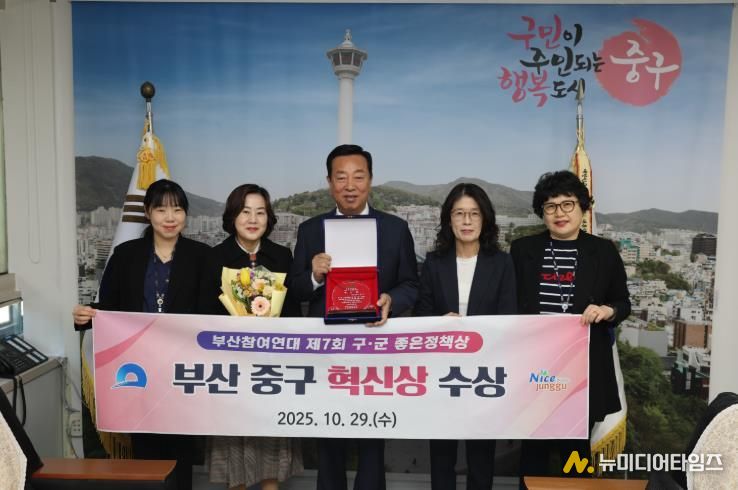 부산 중구, 부산참여연대 구·군 좋은정책상 혁신상 수상