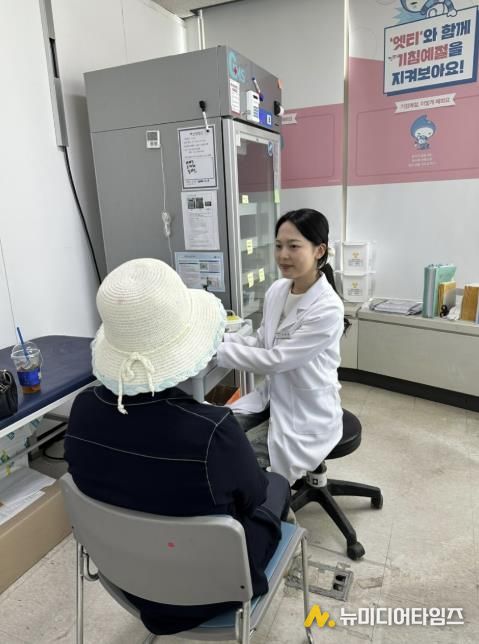 대상포진 예방접종 현장 사진