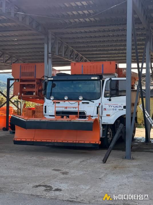 안성시, 2025~2026년 겨울철 도로 제설차량 31대 모집