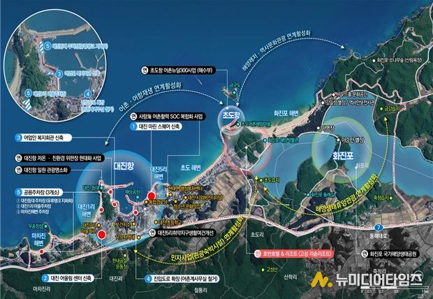 고성 대진항 사업계획도