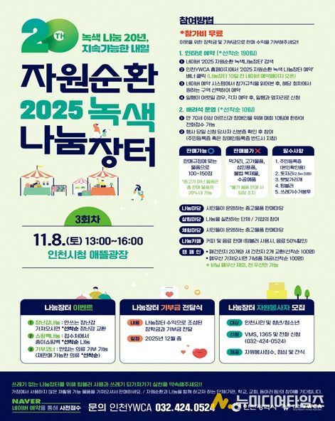 시민과 함께한 20년의 나눔, ‘2025 자원순환 녹색 나눔장터’성황리 폐장