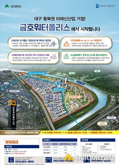 율하도시첨단산단·금호워터폴리스, 산업용지 본격 분양!