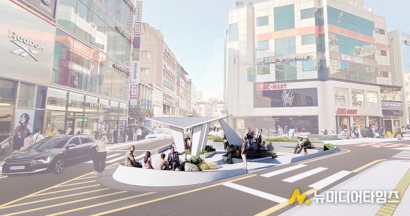 삼거리광장 조감도