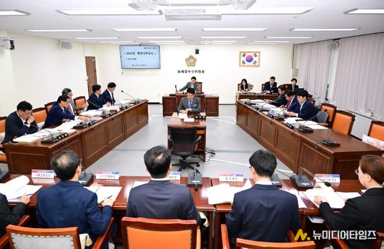 도의회 농해수위, 농기원 이전사업 전면 점검… 자금난·책임 공백 지적