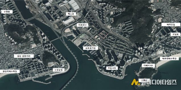 운항 구역(광안리~수영강~해운대)