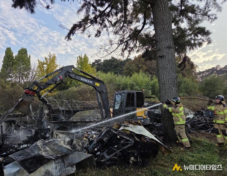 서산소방서, 고북면 신송리 주택화재..한시간 만에 완진