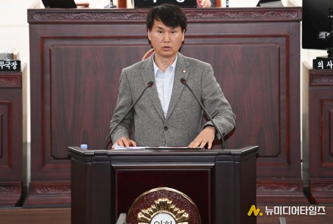 송선영 의원 5분발언 모습