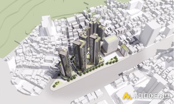 한강로1가(삼각맨션 일대) 조감도