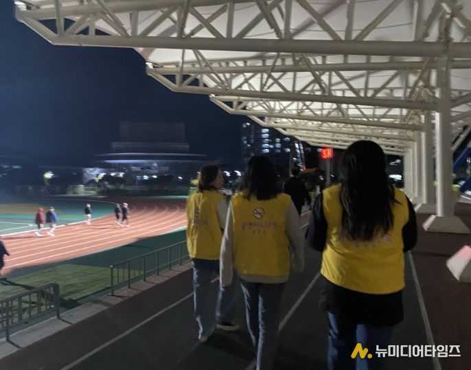 금연구역 합동홍보 및 점검 모습