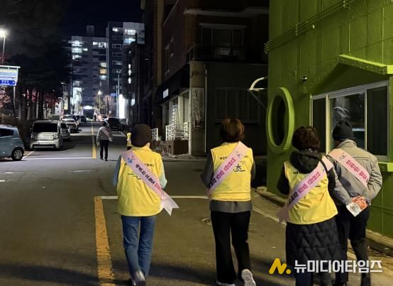 속초시, 여성안심구역 중심 민관 합동 야간순찰 실시