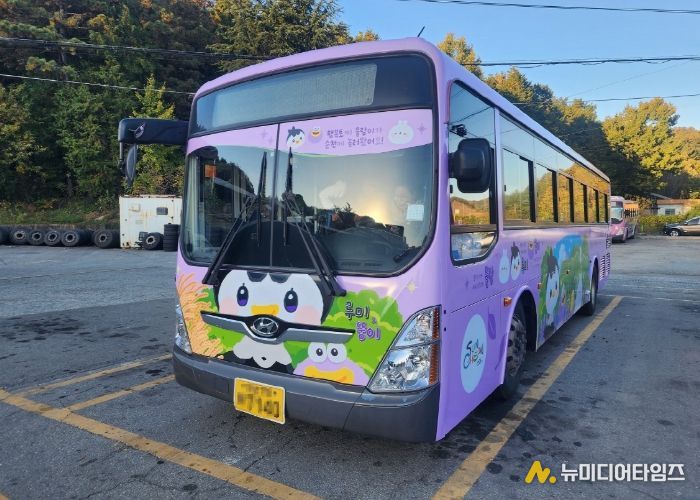 순천 도심 달리는 ‘루미뚱이×몰랑이’ 캐릭터 버스 운행