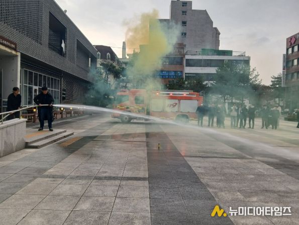 청주시활성화재단, 청주동부소방서와 합동 소방훈련 실시