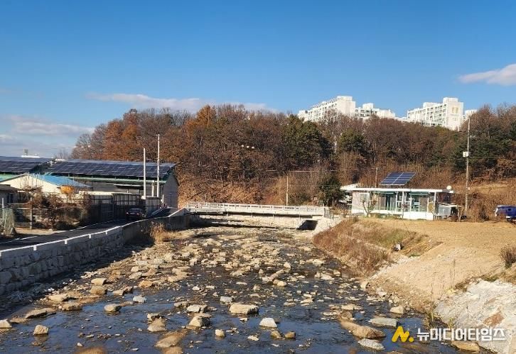 일야미소하천 전경