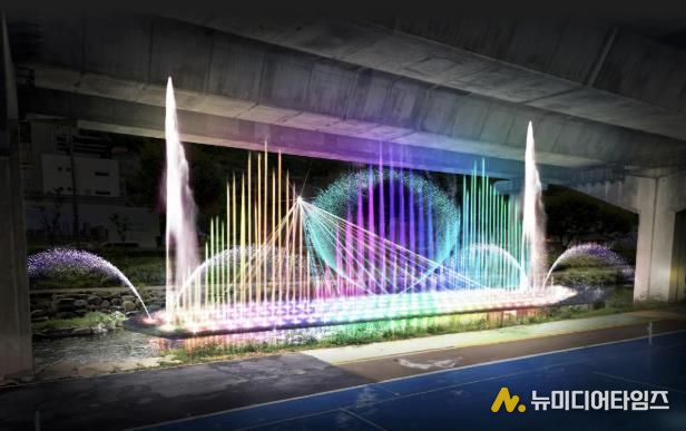 서대문구 홍제천 음악분수 예상도