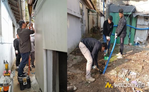 경기북부보훈지청, 독수리봉사단과 함께 겨울 동파 방지 주거환경개선 실시