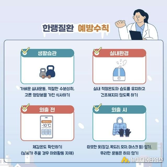 충주시, 한랭질환 감시체계 강화.... 예방수칙 준수 당부