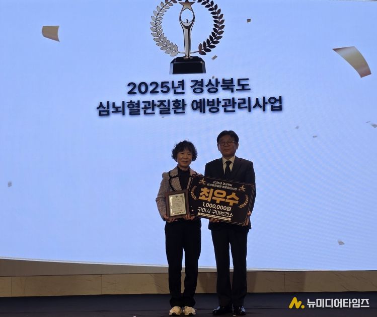 구미보건소, 경북 심뇌혈관질환 예방관리 '최우수기관' 선정