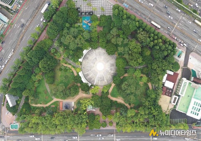 삼각지공원 벽천분수 설치 등 정비공사