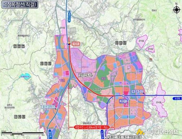 양주시,‘덕정옥정선, 제2차 경기도 도시철도망 구축계획’국토교통부 승인