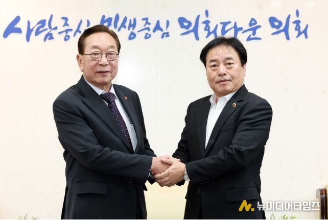 김동규 의원, ‘백범 장손’ 김진 광복회 상임부회장 접견