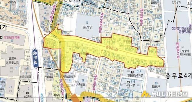 충무로 골목형상점가 위치