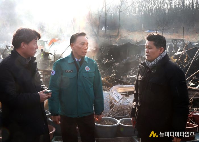 조성명 강남구청장, 구룡마을 화재 현장 대응 지휘