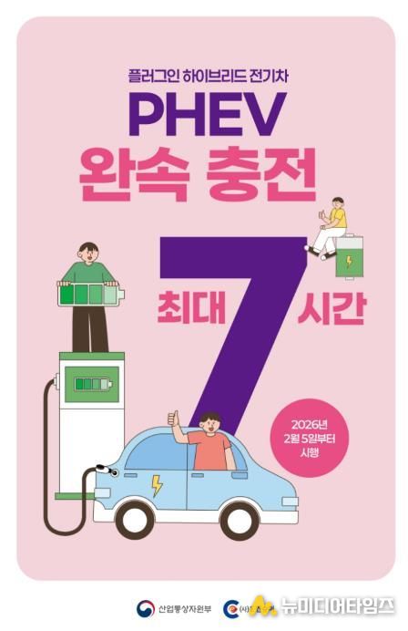 완속충전구역 주차시간 변경 홍보 포스터