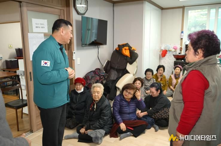 한파 쉼터 관련 현장 사진