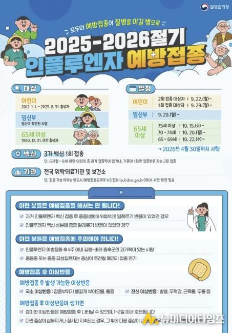 영암군, 군민 독감·어르신 대상포진 예방접종 당부