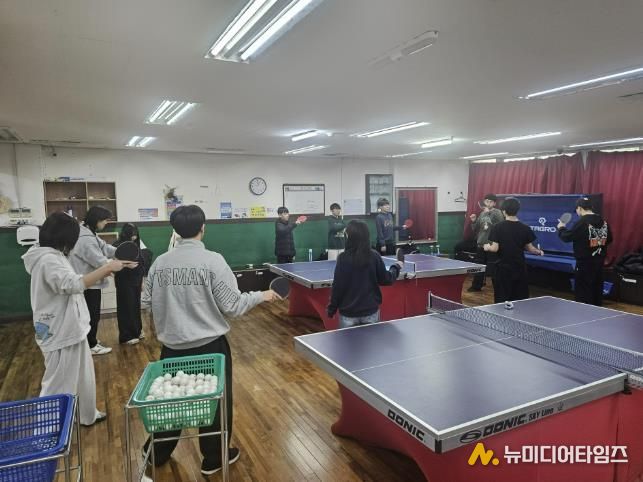 당진시청소년재단 '탁구야 놀자', 청소년 탁구 수업위해 공간 나눔