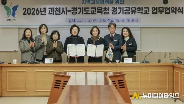 과천시, 안양과천교육지원청과 2026년 지역교육협력 업무협약 체결