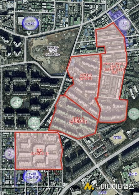 괴안동·소사본동 정비구역 지정(안)