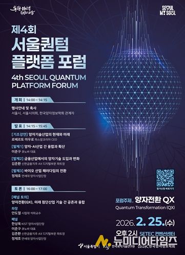 「제4회 서울퀀텀플랫폼 포럼」포스터