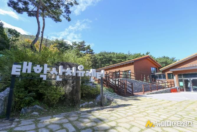 천안태학산자연휴양림 산림치유센터 전경.