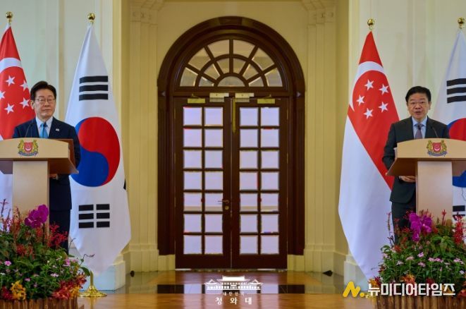 한-싱가포르 공동언론발표(청와대)