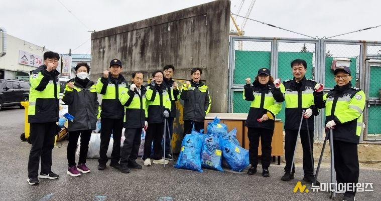 포남자율방범대, 봄맞이 환경정화활동 실시
