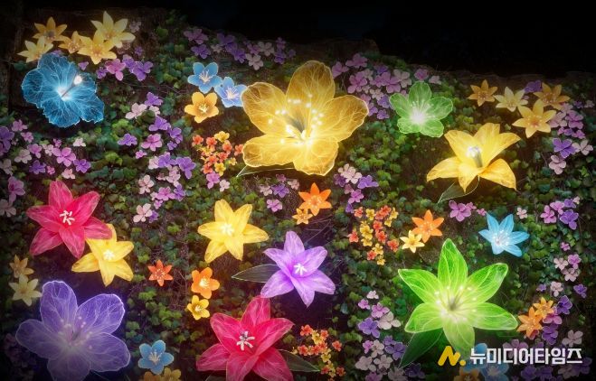 동대문구 배봉산 미디어파사드 봄 시즌 운영