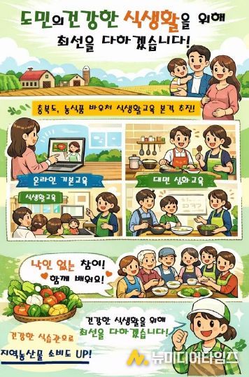 충북도, 농식품 바우처 식생활교육