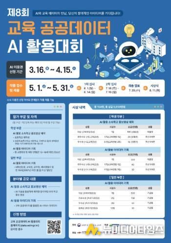 부산교육청, ‘제8회 교육 공공데이터 AI활용대회’ 공동 개최