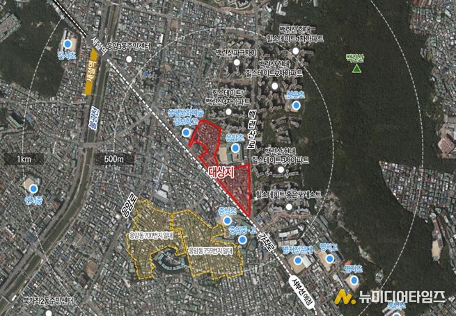 위치도(서울시 은평구 응암동 675번지 일대)