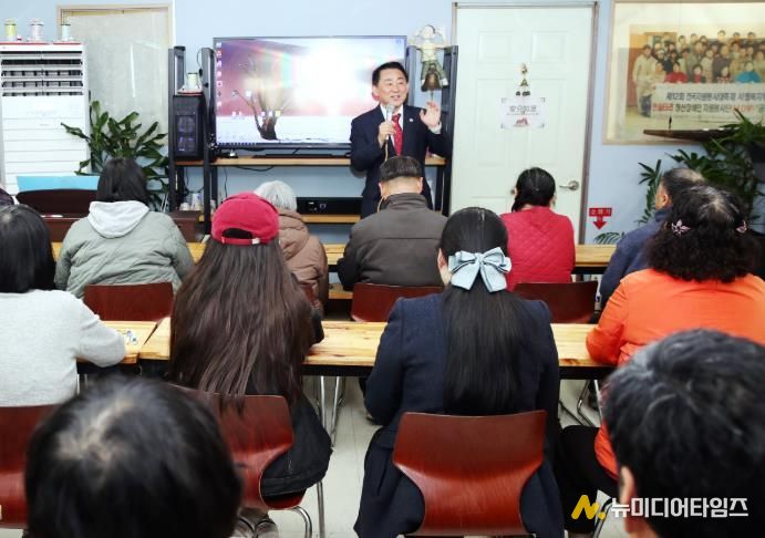 19일 정신재활시설 한울타리에서 진행된 심뇌혈관질환 예방 관리 교육 현장