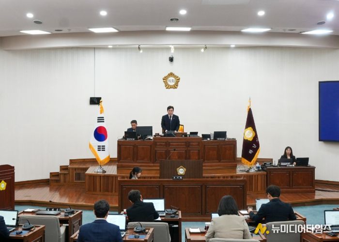 3월 26일 하남시의회 제346회 임시회 제2차 본회의. (사진_하남시의회 제공)