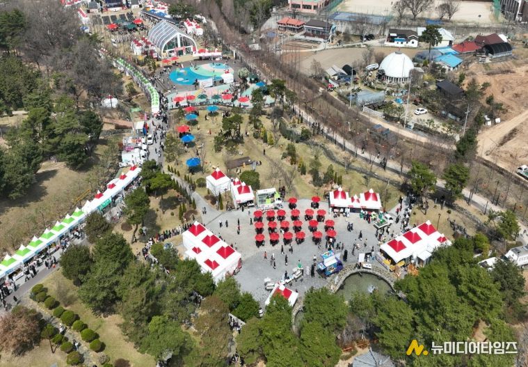 논산딸기축제장전경